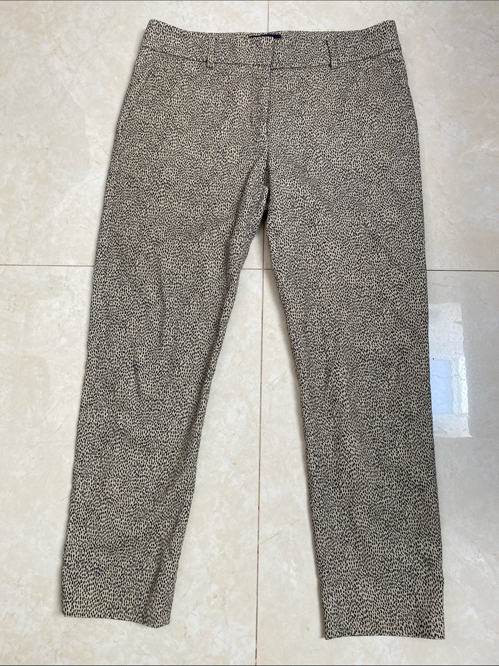 Piazza Sempione Kim Cheetah Cropped Pants Animal Print Designer Size 10 ( 46 EU)